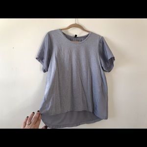 Jcrew cotton and silky top